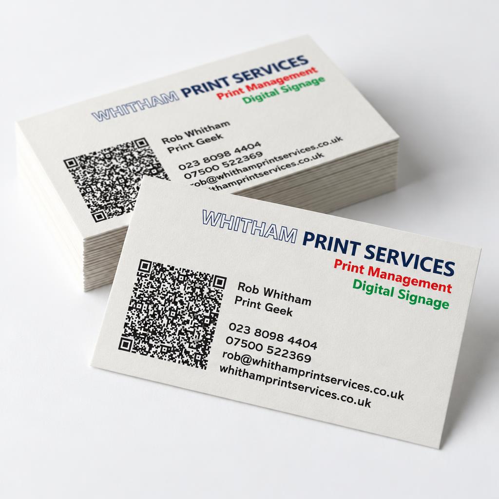 Whitham Print Services business cards – Business cards